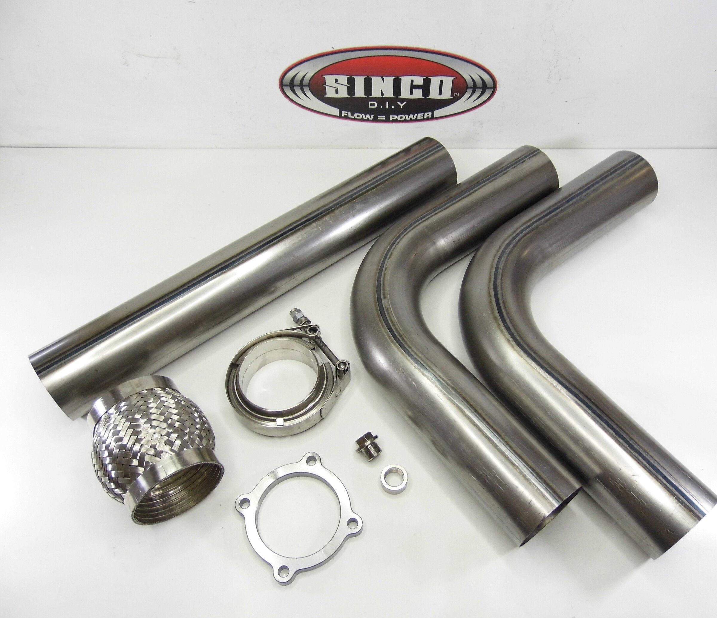 Mild Steel Downpipe Kit -         3.5&quot; or 4&quot;