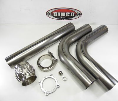 Mild Steel Downpipe Kit -         3.5&quot; or 4&quot;