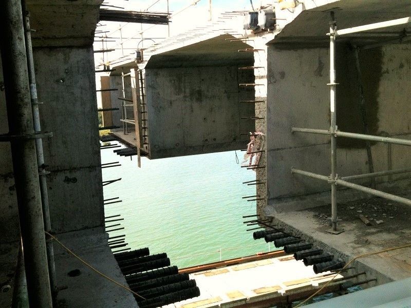PTG grouting during construction
