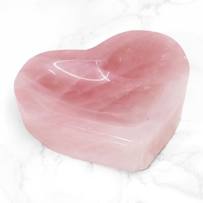 Rose Quartz Bowl Heart