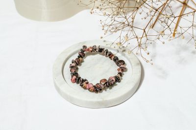 Rhodonite Chip Bracelet