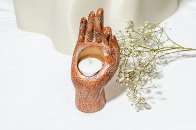 Mudra Hand Candle Holder