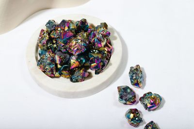 Titanium Aura Quartz Mini Clusters