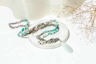 Amazonite, Agate &amp; Labradorite Beads