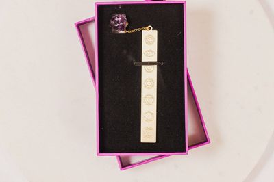 Brass and Crystal Bookmark