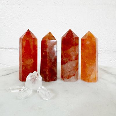 Hematoid (Fire) Quartz Towers