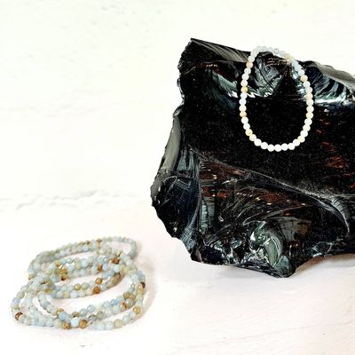 Angelite Faceted Bracelet