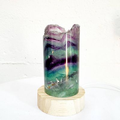 Rainbow Fluorite Lamp