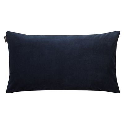 Paulo Ink Blue Cotton Velvet Cushion 50x90