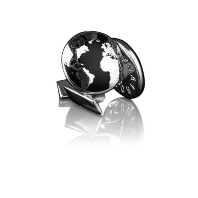 The World Cufflinks - Silver Plated Brass