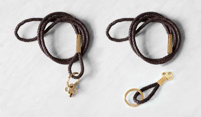 The Keychain - Brown Leather &amp; Gold