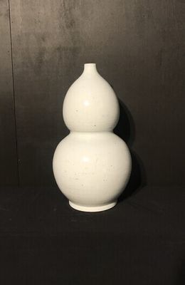Large Gourd White Vase