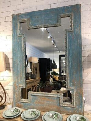 Blue Washed Mirror