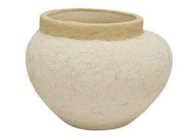 Vase - Askew Terracotta - Off White
