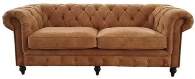 Sofa - Caramel distressed leather