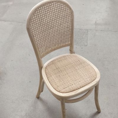 Dining Chair - Pine Wood and Rattan