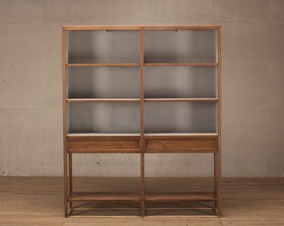 Cabinet - Tall Cabinet - Beech - 8 Shelves 2 Drawers