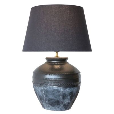 Lamp - Black Terracotta