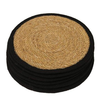 Place Mat - Natural and Black