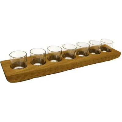 Wooden and Glass Candleholder