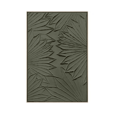 Art - Texture Palms Framed Print