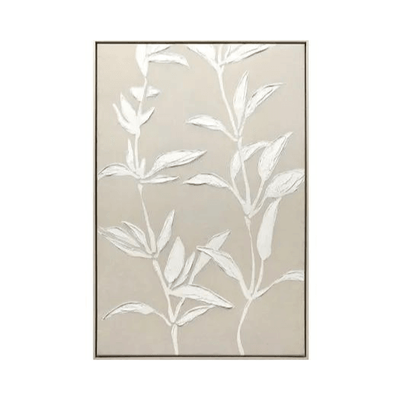 Art - Linen Flowers Texture Print Ver B