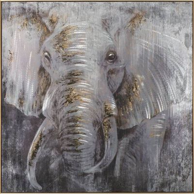 Art - Elephant with Gold Frame