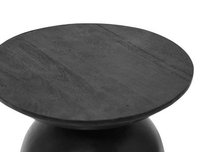 Coffee Table - Black - Iron and Wood - Round