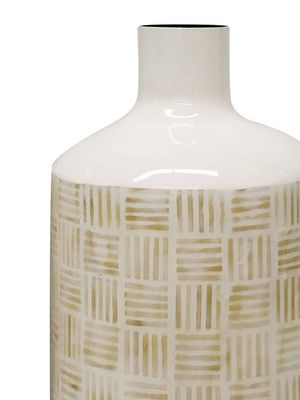 Bamboo Vase - White Washed