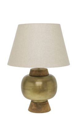 Lamp - Table Lamp Metal and Wood 62cm