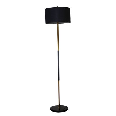 Floor Lamp - Black and Brass