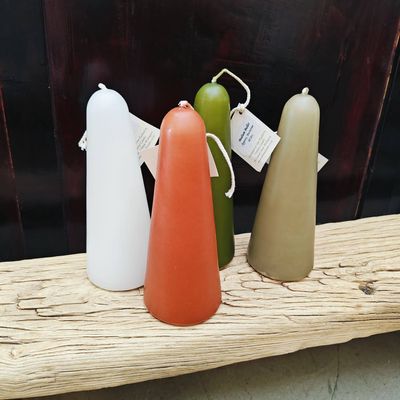 Candles - bullet shape - coloured medium