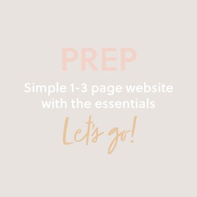 PREP Web Design Package