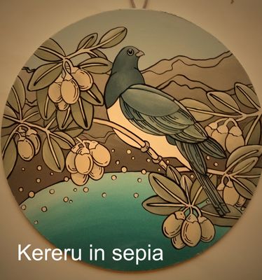 Kereru in Sepia