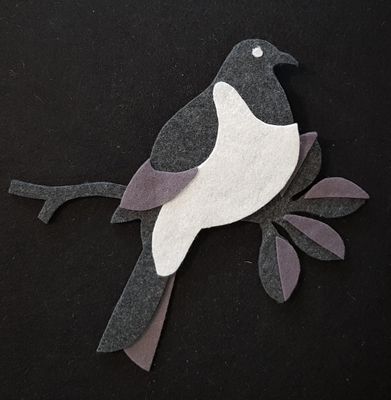 Kereru -  Grey tones