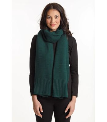 Scarf Knitted Emerald Green