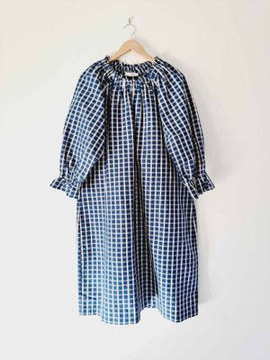 Maisy Dress Navy Check