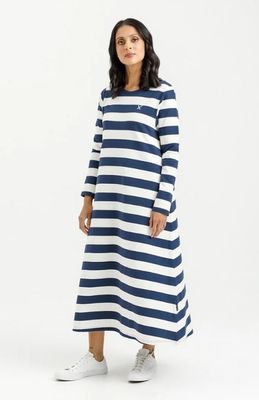 Kinsley Midi Dress Navy Stripe