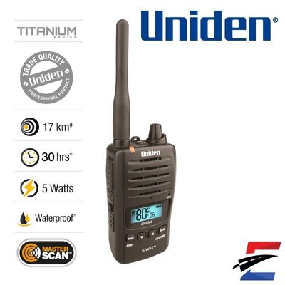 Uniden UH850S  5 Watt UHF Waterproof CB Handheld Radio
