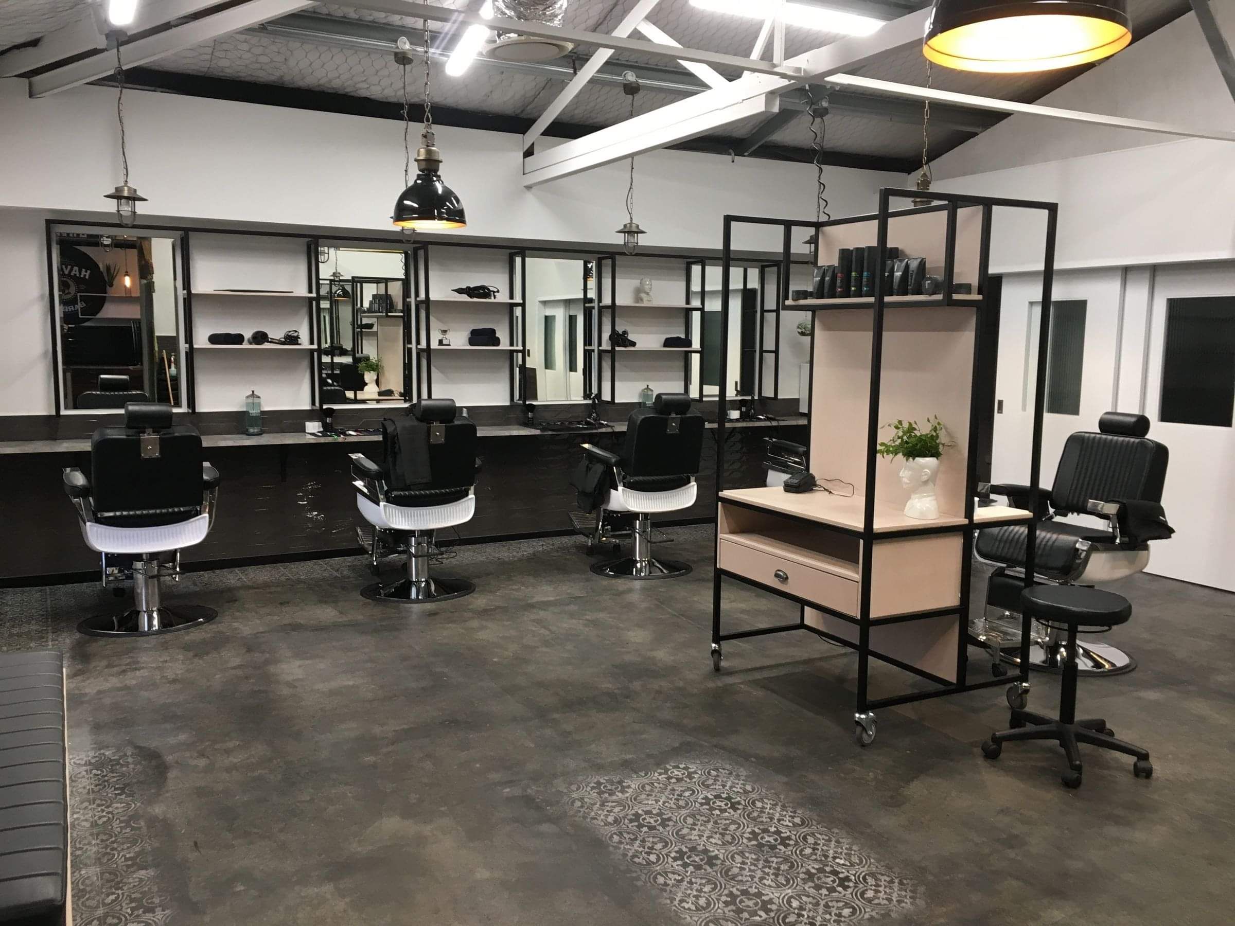 Hair to Train, Havana Barbers interior shop fitout