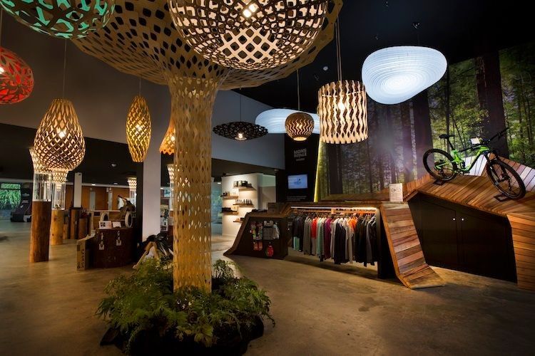 Inzpired interior shop fitout with David Trubridge