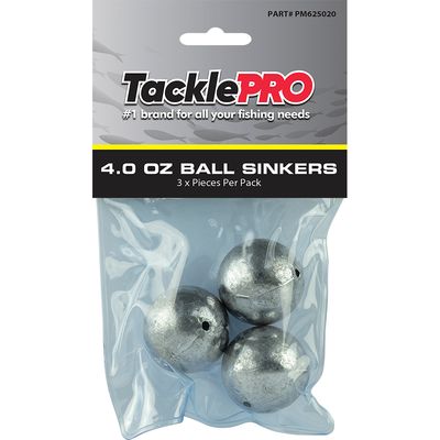TacklePro Ball Sinker 4.0oz - 3pc