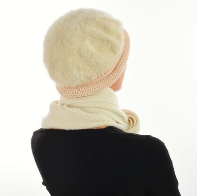 Faith Angora Bucket Hat