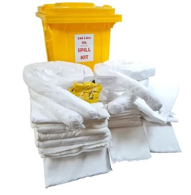 Spill Kit Oil and Fuel Wheelie Bin 240Ltr