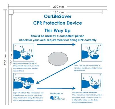 CPR Face Shield Bite Block Type