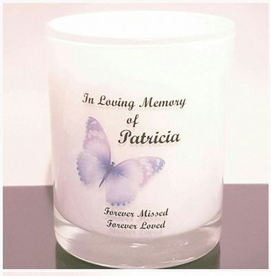Butterfly Memorial Candle