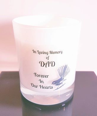 Fantail Memorial Candle