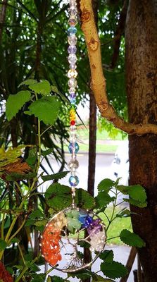 Tree of Life Crystal  Suncatcher