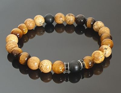 Picture Jasper, Tiger Eye and Onyx