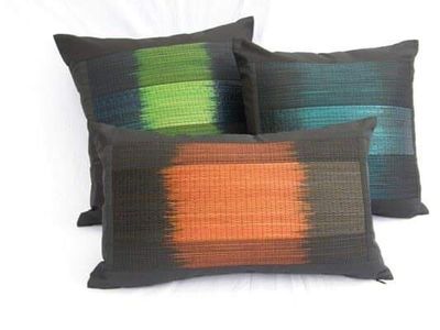 Handwoven Reed Cushion Covers